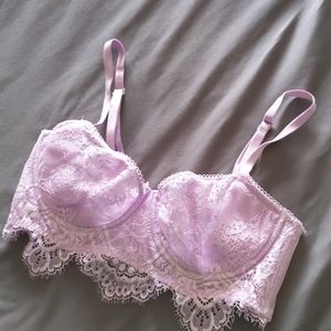 Victorias Secret Dream Angels Purple Lace Bra 34C